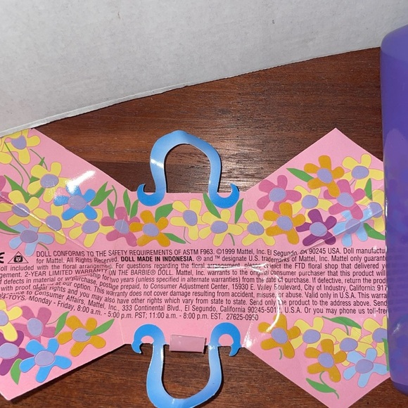 1999 Springtime Barbie and Purple Purse Planter by FTD - Picture 2 of 5